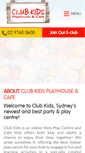 Mobile Screenshot of clubkids.com.au